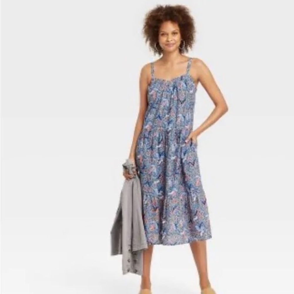 Knox Rose Tiered A Line Dress / OFF THE COAST / Plus Size 2X / Floral / Summer
